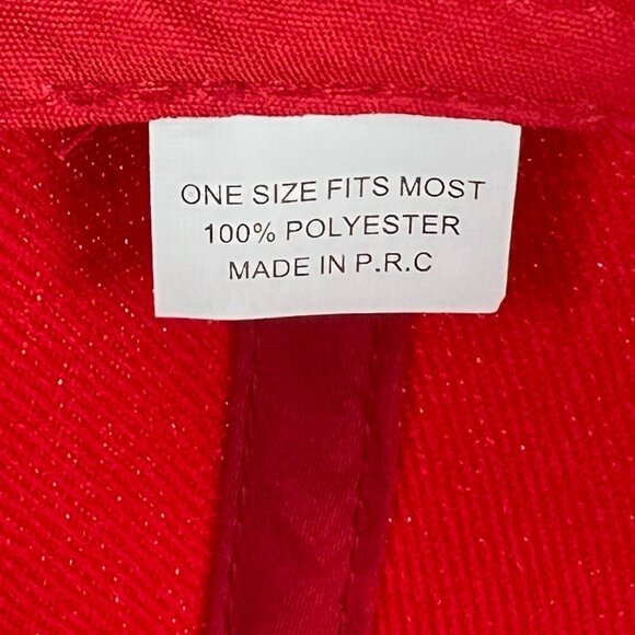 Native Pride Men's Red Cap One Size Embroidered Wolf Dreamcatcher NWT - Picture 7 of 7